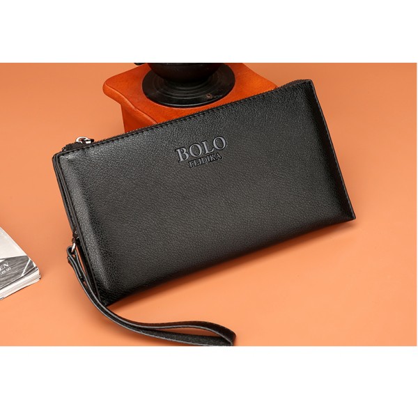 FEIDIKABOLO Male Leather Purse With Coin Bag Men's Clutch Wallets Handy Bags Cheap Carteras Mujer Wallets Men Black Brown Khaki