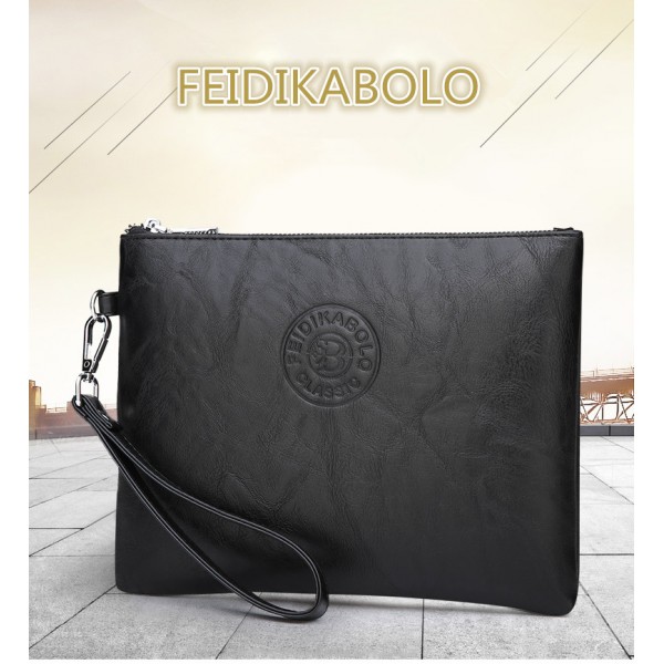 FEIDIKABOLO Men Wallets Long Zipper Coin Purse For Men Clutch Wallet Men Handy Bag Male Vintage Large Wallet Carteira Masculina