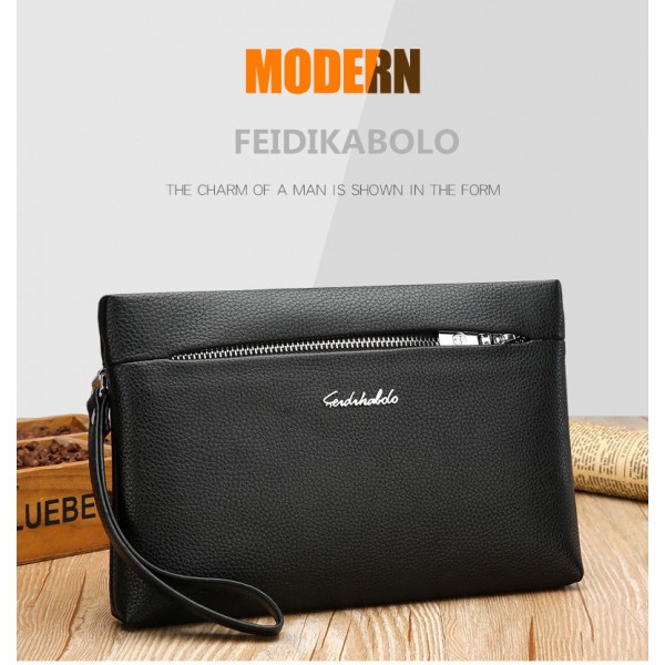 FEIDIKABOLO Luxury Male Leather Purse Men's Wallets Handy Bags Business Carteras Credit Card Holder Clutch Male bags Coin Purse