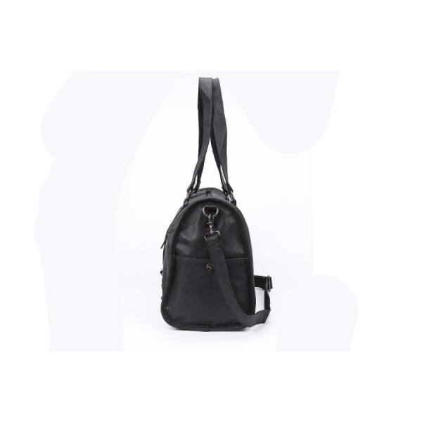 Three-box Brand PU Leather Men's Handbag Casual High Quality Travel Bag Business Large Capacity Duffle Bags Vintage Bolso