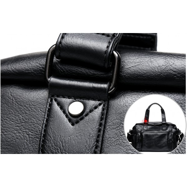 Luxury Brand Men Travel Bag Leather Casual Male Laptop Handbag Vintage Shoulder Bag Men Tote Messenger Luggage Duffel Travel Bag