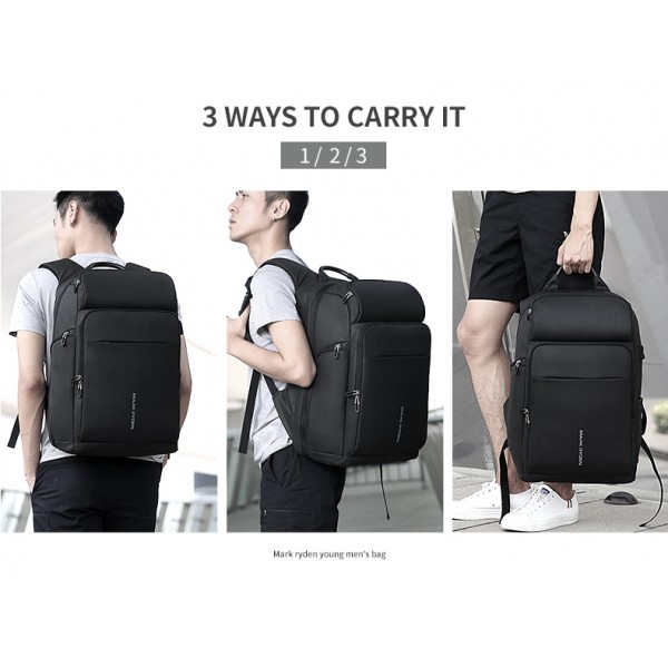 Mark Ryden 15 inch Laptop Backpack For Man Waterproof Functional Bag With USB Port Travel Male Backpack