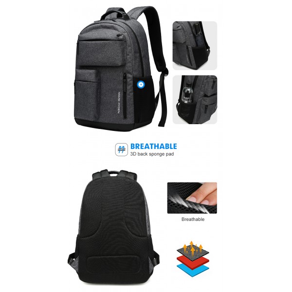 Mark Ryden Man Backpack Multifunction 15.6 inches Laptop Backpacks Male Large Capacity Student Bags School