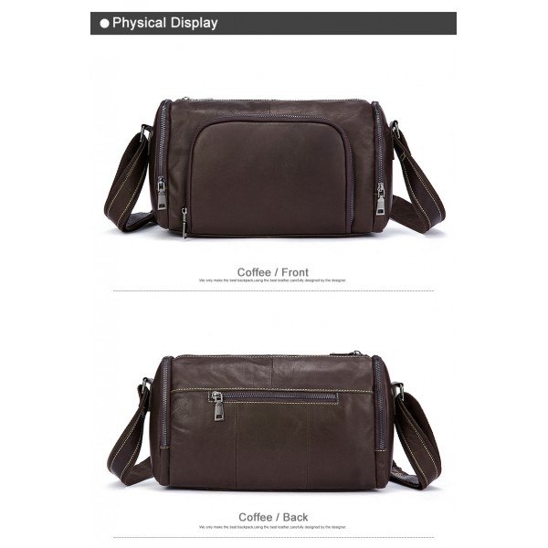 Men Genuine Leather fashion Shoulder bag
