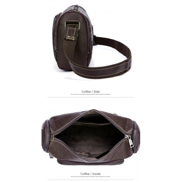 Men Genuine Leather fashion Shoulder bag
