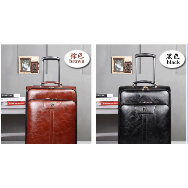 16 - 24inch retro leather travel luggage suitcases