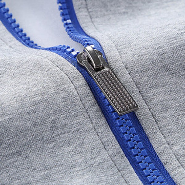 Mens Casual Plus Size Solid Color Tracksuits Stand Collar Cotton Sport Suits