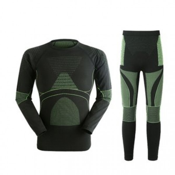 Mens Warm Breathable Thermal Quick Dry Tight Elastic Underwear Winter Outdoor Sport Suit
