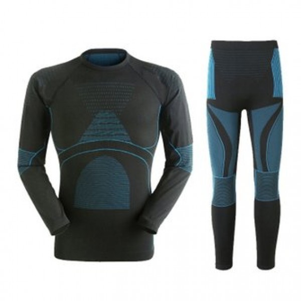 Mens Warm Breathable Thermal Quick Dry Tight Elastic Underwear Winter Outdoor Sport Suit