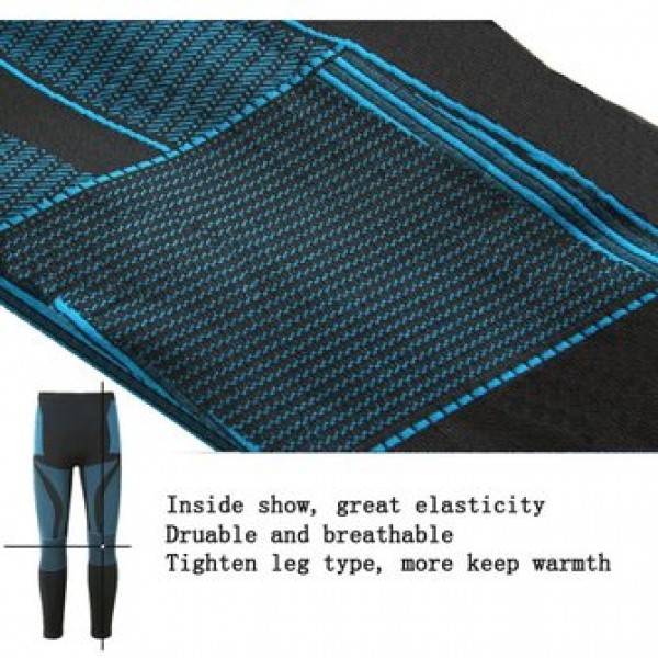 Mens Warm Breathable Thermal Quick Dry Tight Elastic Underwear Winter Outdoor Sport Suit