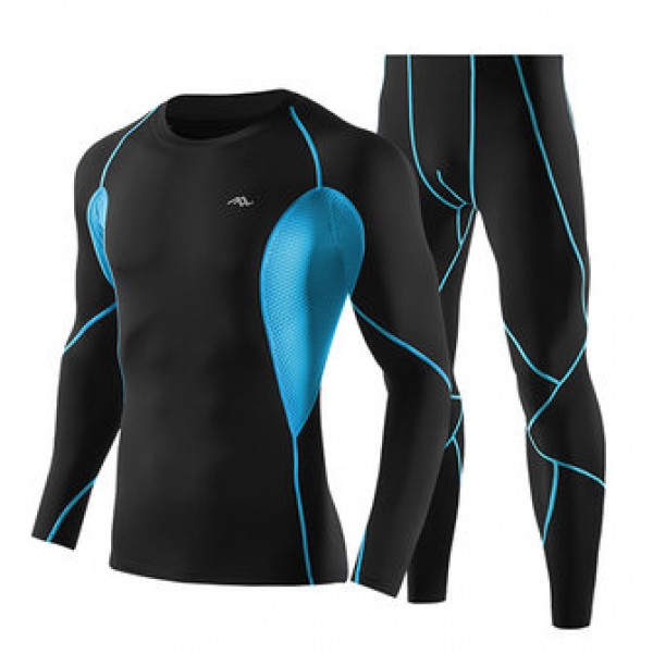 PRO Compression Running Training Sports Suit Men Q...