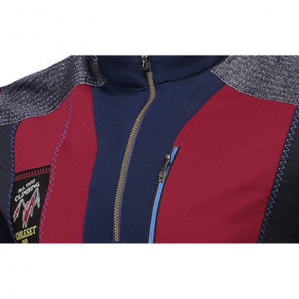 Outdoor Quick-drying Sports Climbing Pullovers Tops Men Casual Zipper Stand Collar Jacket