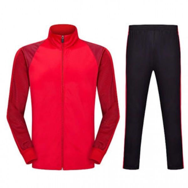Outdoors Sports Suit Mens Breathable Casual Stitching Color Outfits Running Training Sportswears