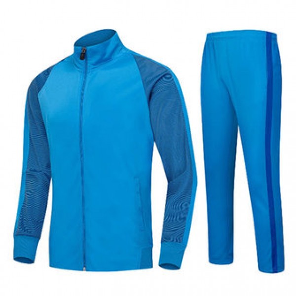 Outdoors Sports Suit Mens Breathable Casual Stitching Color Outfits Running Training Sportswears