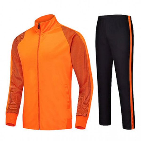 Outdoors Sports Suit Mens Breathable Casual Stitching Color Outfits Running Training Sportswears