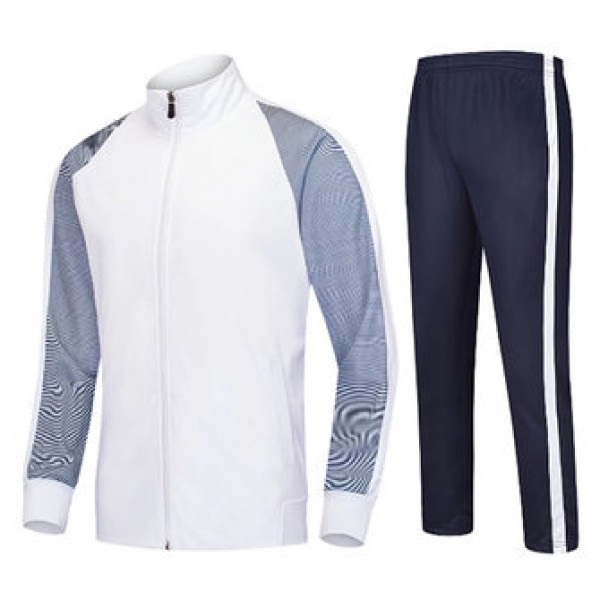 Outdoors Sports Suit Mens Breathable Casual Stitching Color Outfits Running Training Sportswears