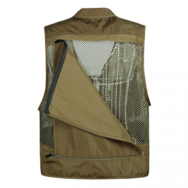 Mens Breathable Mesh Multifunctional Pocket Vest Casual Quick Dry Outdoor Fishing  Sleeveless Vest