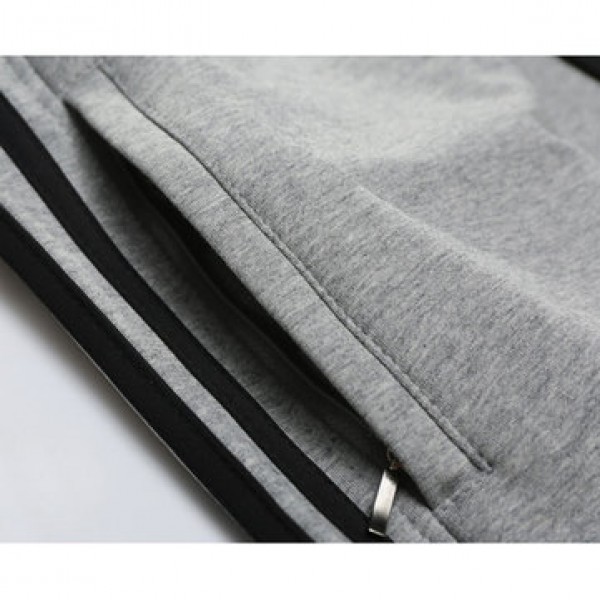 Men Slim Solid Color Casual Sports Pants Large Size Gym Running Sweatpants