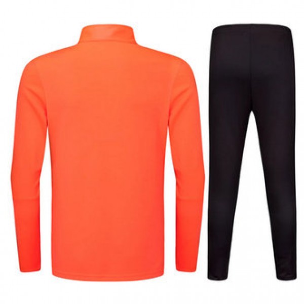 Mens Casual Outdooors Training Sport Suit Zipper Spell Color Football Sportswear