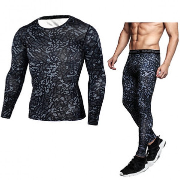 JACK CORDEE Cool Outdoor Camouflage Sports Suits PRO Compression Tights Jogger Gym Sportwear
