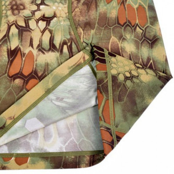 Outdoor Quick Dry Elasticity Camouflage Short Sleeve T-shirt Men Python Pattern Skinny Fit Tees