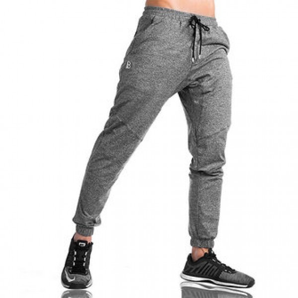 Men Casual Fitness Training Running Feet Trousers ...