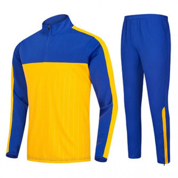 Outdoor sports Football Training Suit Casual Half Zipper Mens Long Sleeved Sportswears Suit