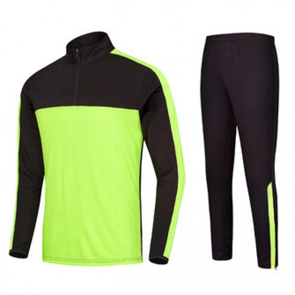 Outdoor sports Football Training Suit Casual Half Zipper Mens Long Sleeved Sportswears Suit