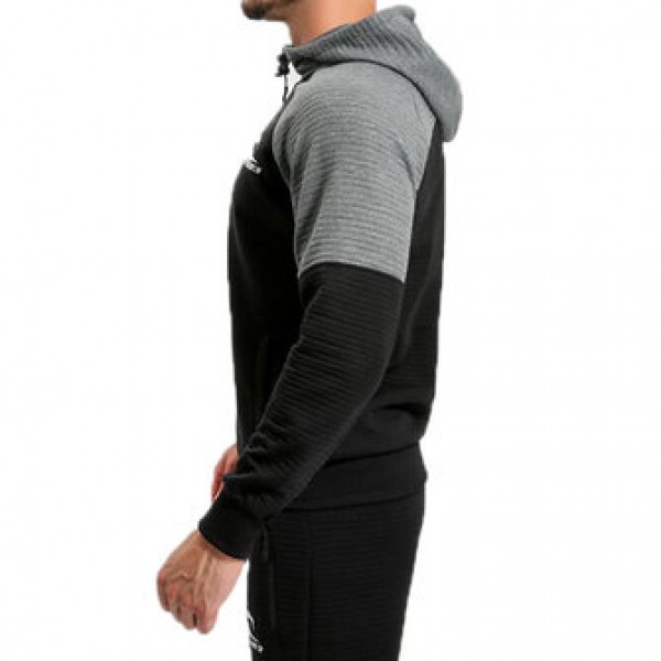 Men Leisure Sports Hooded Sweater Spring Autumn Fitness Jogging Running Zip Up Hoodies