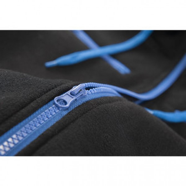 Men Casual Warm Fleece Sportswears Contrast Color Zipper Stand Collar Hoodies Sweatshirts