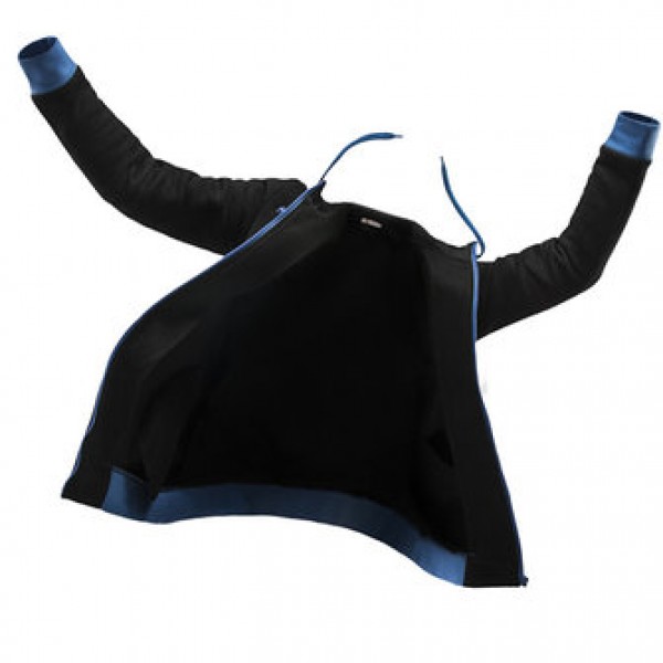 Men Casual Warm Fleece Sportswears Contrast Color Zipper Stand Collar Hoodies Sweatshirts
