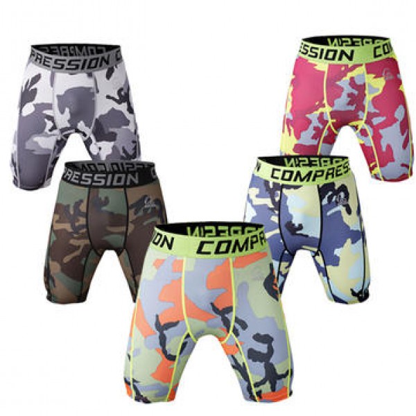 Pro Men Quick Drying Stretch Thin Dacron Camouflag...