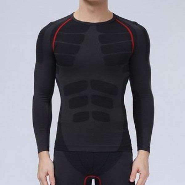 Long Sleeve Mens Professional Compression Tights Quick Dry Sports Breathable Bodybuilding Sportswear