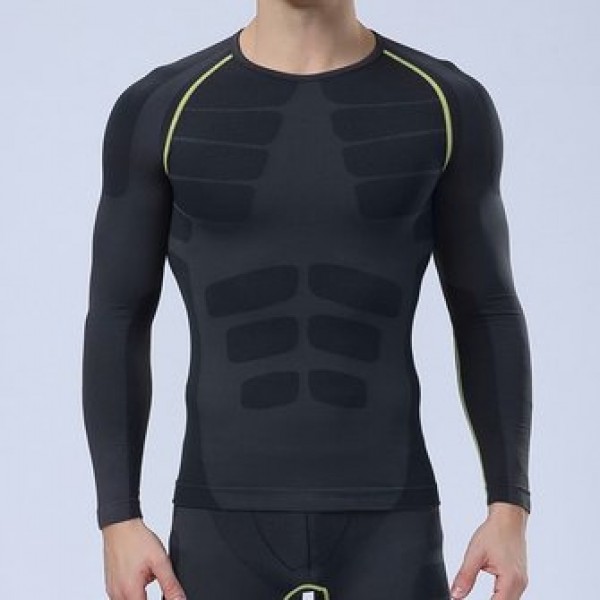 Long Sleeve Mens Professional Compression Tights Q...