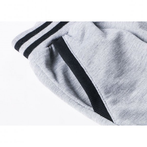Men Casual Color Block Stitching Sports Trousers Elastic Waist Drawstring Jogger Pants