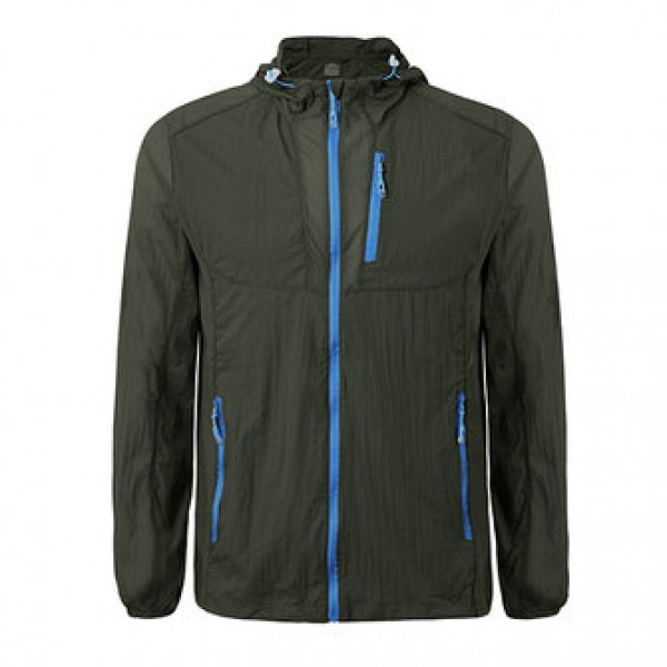 Unisex Light Weight Water Resistant Sun Protective Skin Coat Casual Sports Trench Coat