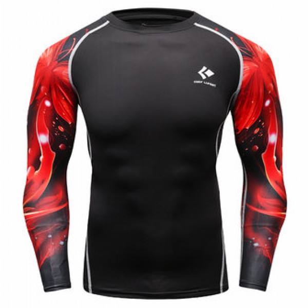 12 Styles Mens Fitness Jogging Skins Tights T-shirt Casual Elastic Quick Drying Long-Sleevet-shirts