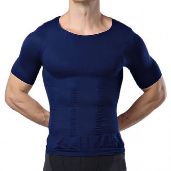 Body Sculpting Mens High Elastic Abdomen Fitness S...