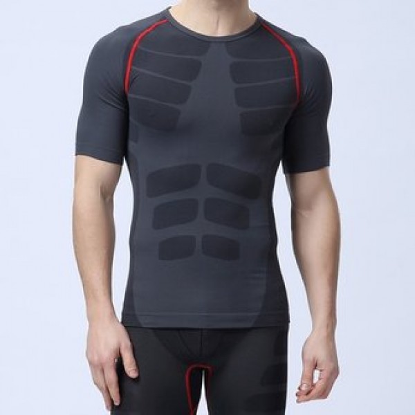 Short Sleeve Mens Professional Compression Tights ...