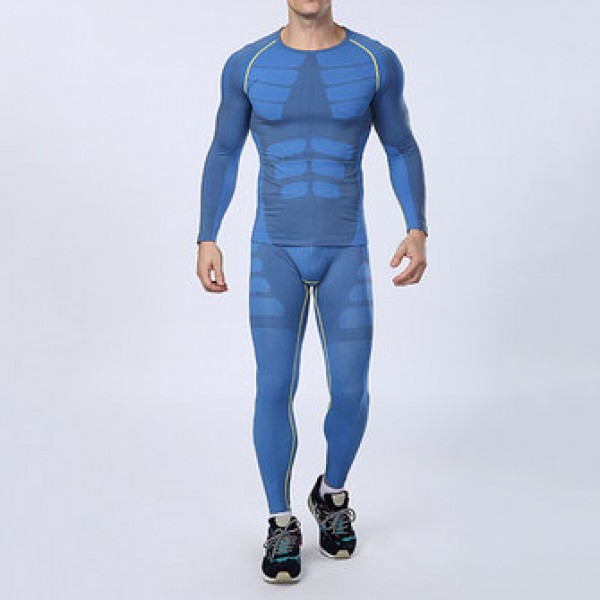 Men Cool Dry Elastic Compression Base Layer T-shirts Tops Tights Sports Training Base Tees
