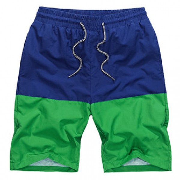 Big Size Quick Drying Water Repellent Beach Shorts Summer Men Drawstring Hitcolort Shorts