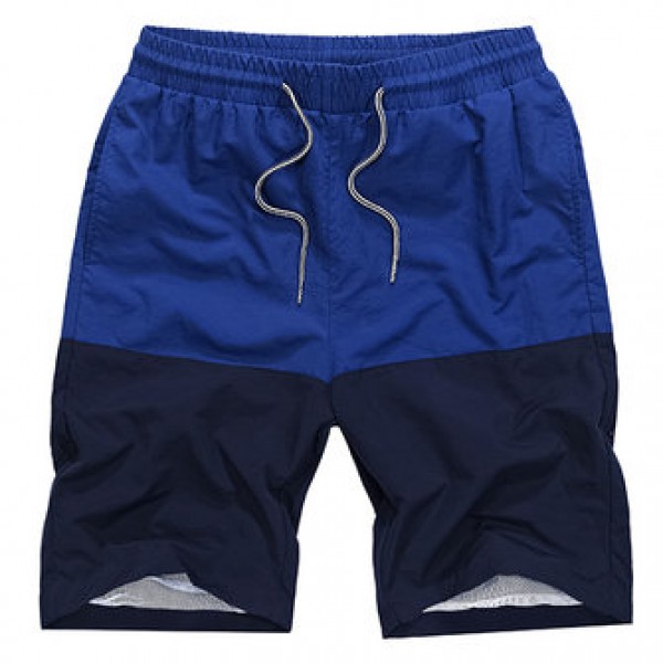 Big Size Quick Drying Water Repellent Beach Shorts Summer Men Drawstring Hitcolort Shorts