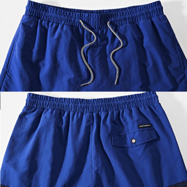 Big Size Quick Drying Water Repellent Beach Shorts Summer Men Drawstring Hitcolort Shorts