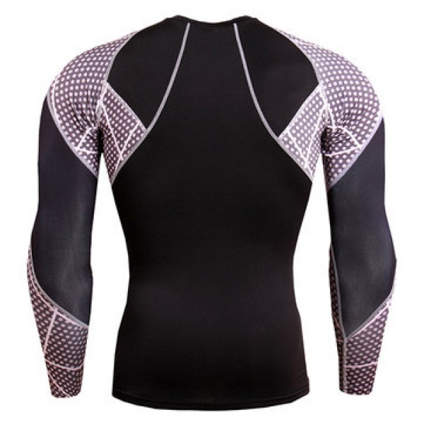 JACK CORDEE Men Sports Tights PRO Splice Color Long Sleeved T-shirt Casual Running Training Tops