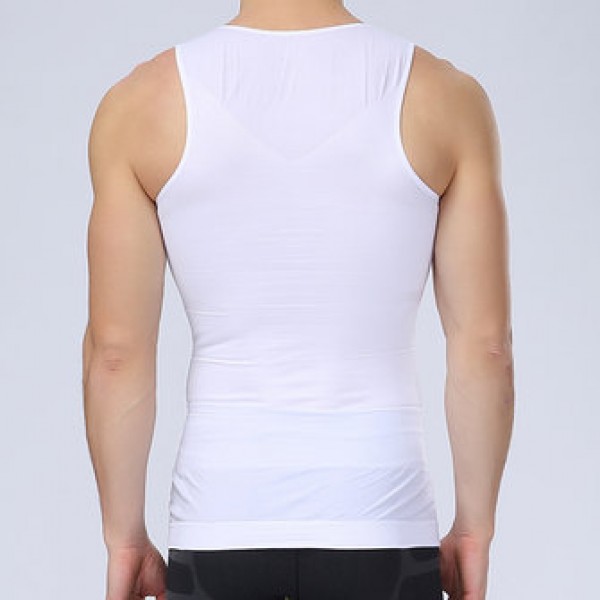 Abdomen Tight Body Sculpting Vest Men PRO Fitness Stretch Tights 3D Tops Tees
