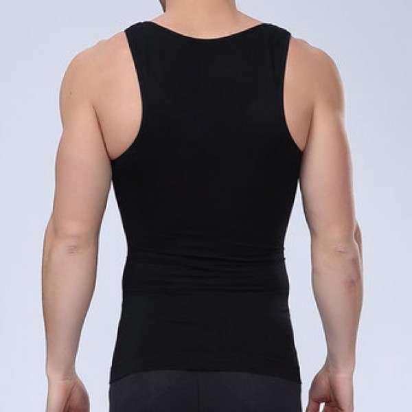 Abdomen Tight Body Sculpting Vest Men PRO Fitness Stretch Tights 3D Tops Tees