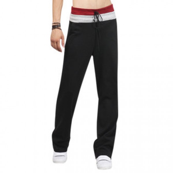 Men Casual Comfortable Sports Pants Pure Color Fashion Sweatpants Joggers Trousers