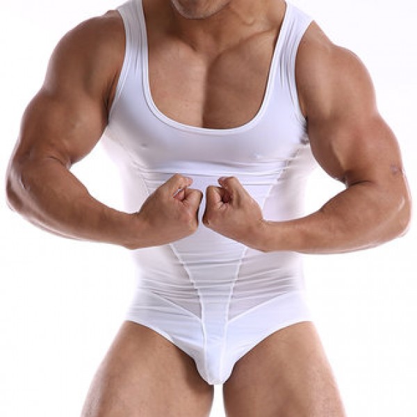 Summer Men Fitness casual Fitness Tank Tops Swimming Slim Body Shapper Sport Vest