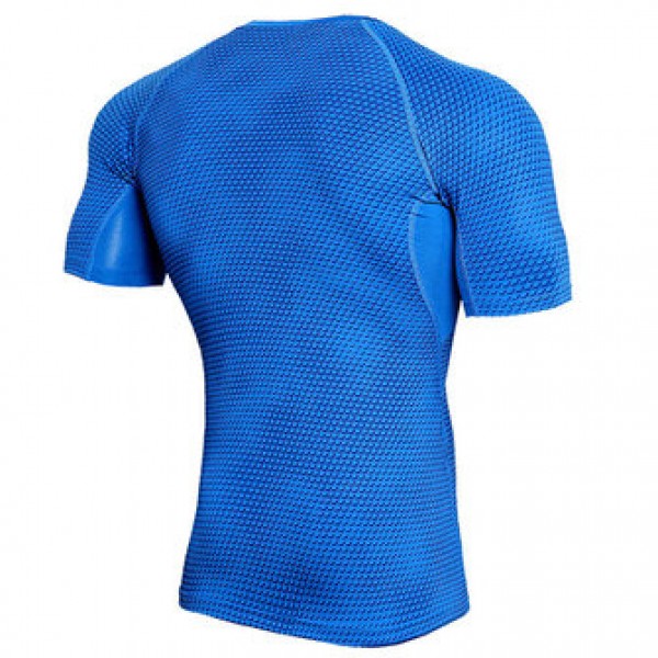 JACK CORDEE Men Sports Running Fast Dry T-shirts Elastic Tight Fitting Training Breathable Tops