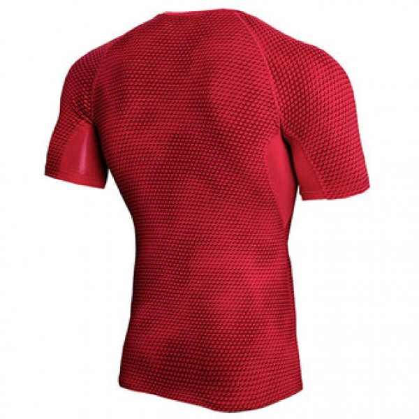 JACK CORDEE Men Sports Running Fast Dry T-shirts Elastic Tight Fitting Training Breathable Tops